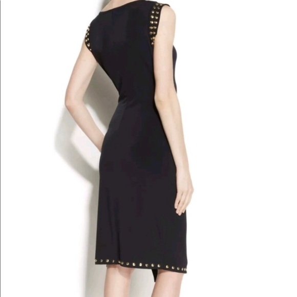 Michael Kors black studded sheath dress size small - Picture 2 of 8